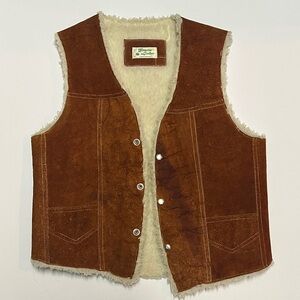 Brown Shearling Vest